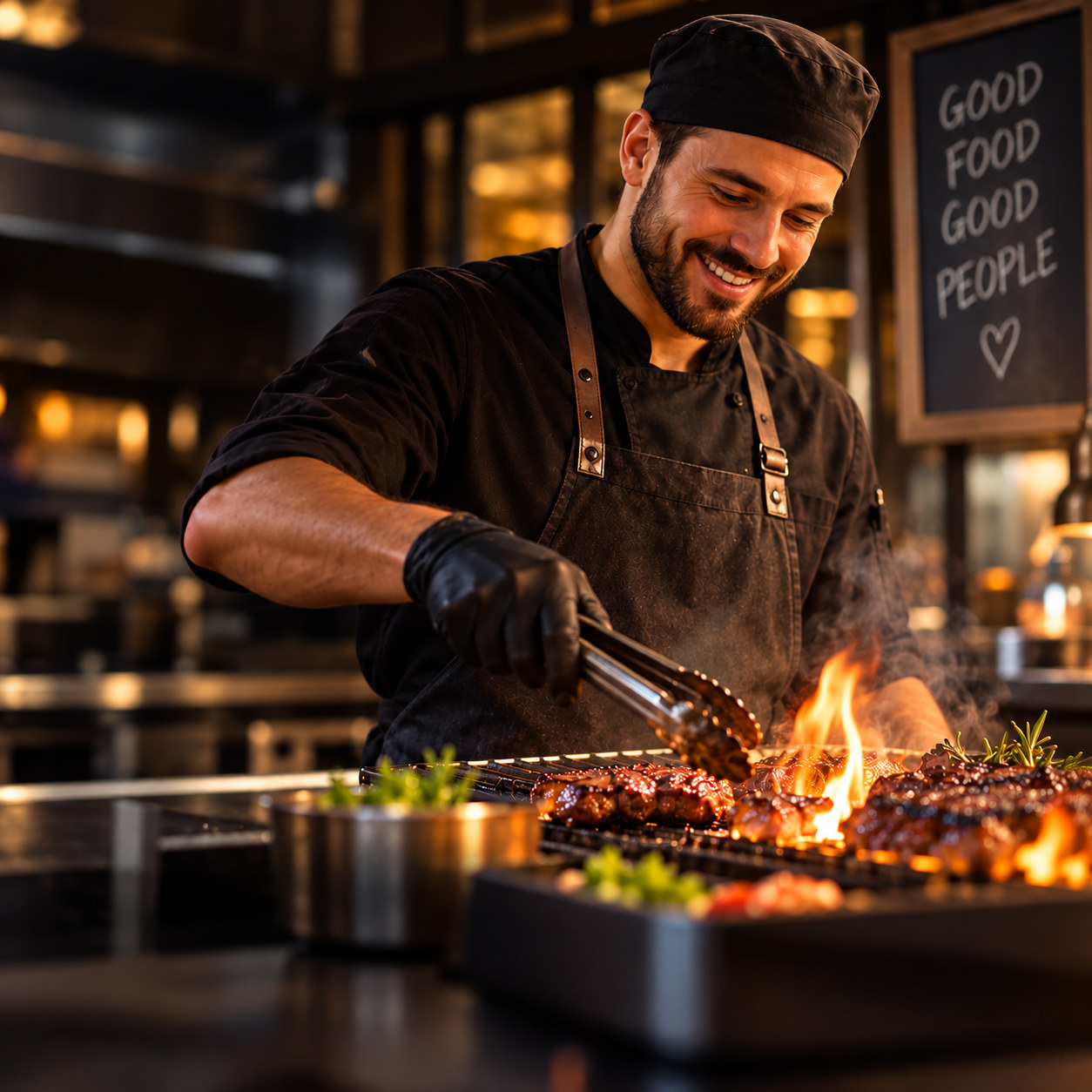 Grillhelfer im Steak & Fish House Hamburg
